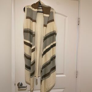 Chico's Multicolor Open Front Cardigan Best Sz 1/M